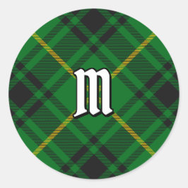Clan MacArthur Tartan Ronde Sticker