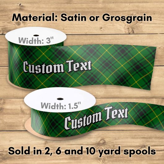 Clan MacArthur Tartan Satijnen Lint