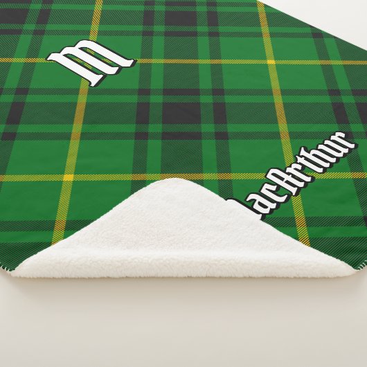 Clan MacArthur Tartan Sherpa Deken (3/4)