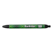 Clan MacArthur Tartan Zwarte Inkt Pen (Voorkant)