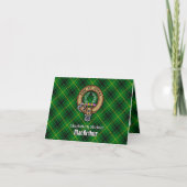 Clan MacArthur Wapen over Tartan (Voorkant)