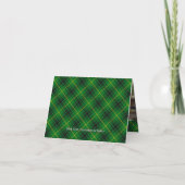Clan MacArthur Wapen over Tartan (Achterkant)