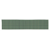 Clan MacArthur Zwart en Groen Schots Tartan Korte Tafelloper (Horizontaal)