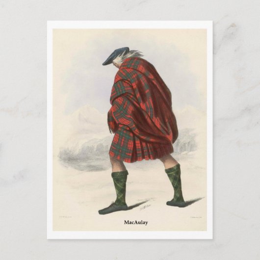 Clan MacAulay Briefkaart (Voorkant)
