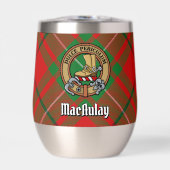 Clan MacAulay Crest boven Tartan (Voorkant)
