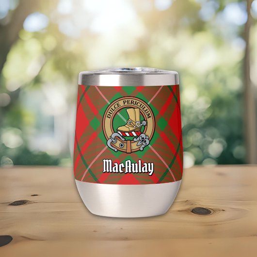 Clan MacAulay Crest boven Tartan