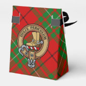Clan MacAulay Crest boven Tartan Bedankdoosjes (Achterkant)