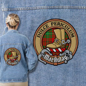 Clan MacAulay Crest boven Tartan Denim Jacket