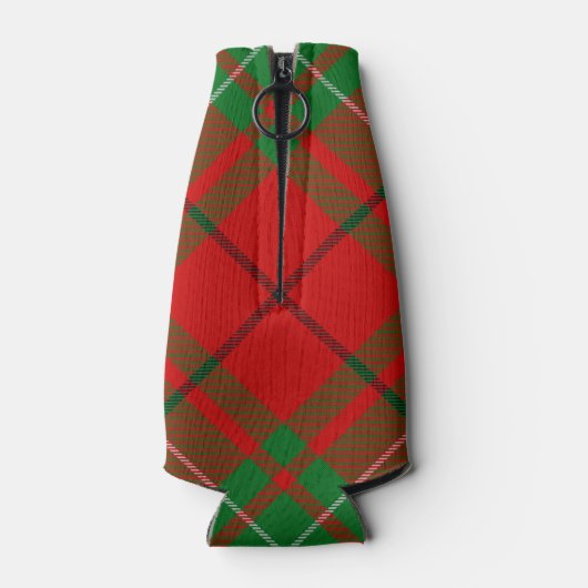 Clan MacAulay Crest over Tartan Bottle Cooler (Achterkant)