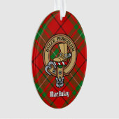 Clan MacAulay Crest over Tartan Ornament (voorkant)