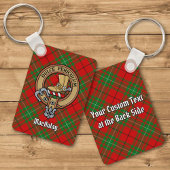 Clan MacAulay Crest over Tartan Sleutelhanger