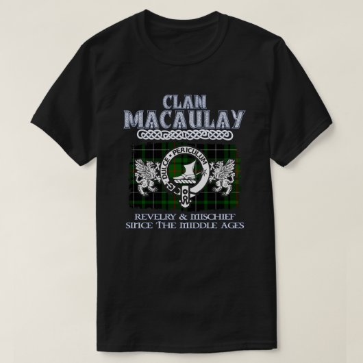 Clan MacAulay crest Schotse clans Schotse surnam T-shirt (Design voorkant)