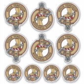 Clan MacAulay Crest Sticker Set (Voorkant)