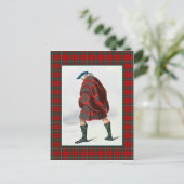 Clan MacAulay  Illustratie Tartan Lijst Briefkaart (Staand voorkant)