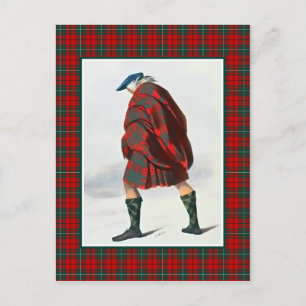 Clan MacAulay Illustratie Tartan Lijst Briefkaart