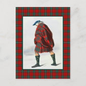 Clan MacAulay  Illustratie Tartan Lijst Briefkaart (Voorkant)