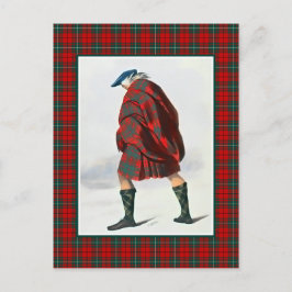 Clan MacAulay Illustratie Tartan Lijst Briefkaart