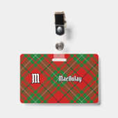 Clan MacAulay Tartan Badge (Voorzijde met clip)