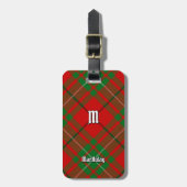 Clan MacAulay Tartan Bagagelabel (Voorkant verticaal)