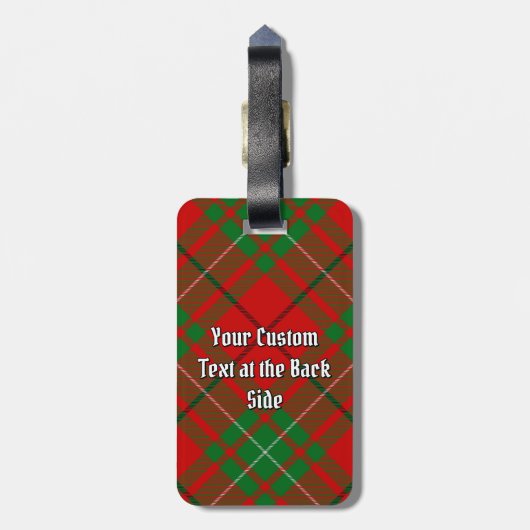 Clan MacAulay Tartan Bagagelabel (Achterkant verticaal)