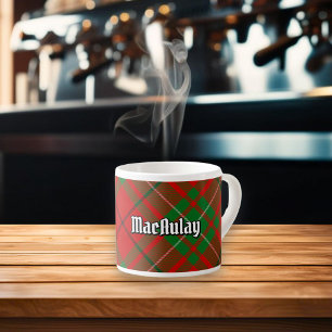 Clan MacAulay Tartan Espresso Cup Kop