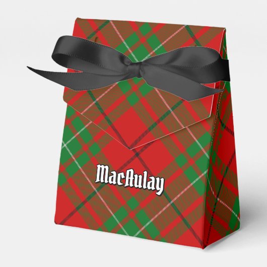 Clan MacAulay Tartan Favor Box Bedankdoosjes (Voorkant Zijde)