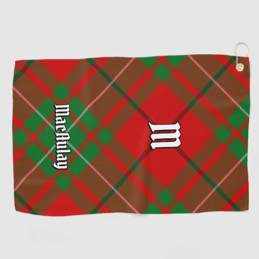 Clan MacAulay Tartan Golf Handdoek (Horizontaal)