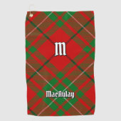 Clan MacAulay Tartan Golf Handdoek (Voorkant)