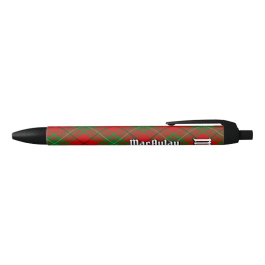 Clan MacAulay Tartan Inktpen Zwarte Inkt Pen (Bovenkant)