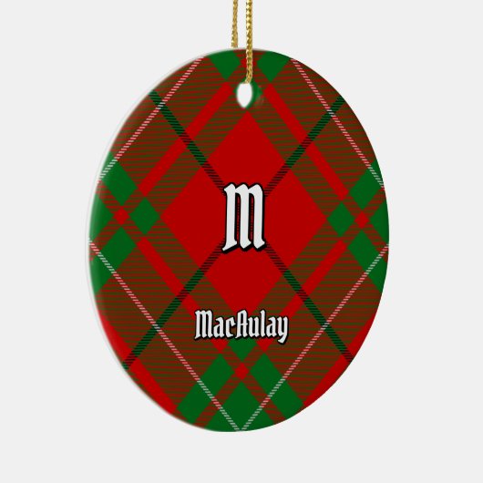 Clan MacAulay Tartan Keramisch Ornament (Rechts)