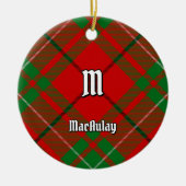 Clan MacAulay Tartan Keramisch Ornament (Voorkant)