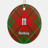 Clan MacAulay Tartan Keramisch Ornament (Links)