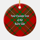 Clan MacAulay Tartan Keramisch Ornament (Achterkant)