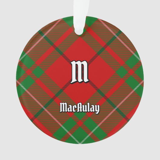 Clan MacAulay Tartan Ornament (voorkant)