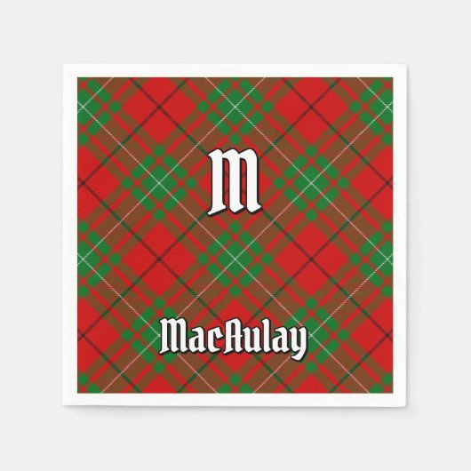 Clan MacAulay Tartan servetten (Voorkant)