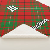 Clan MacAulay Tartan Sherpa Blanket Sherpa Deken (3/4)