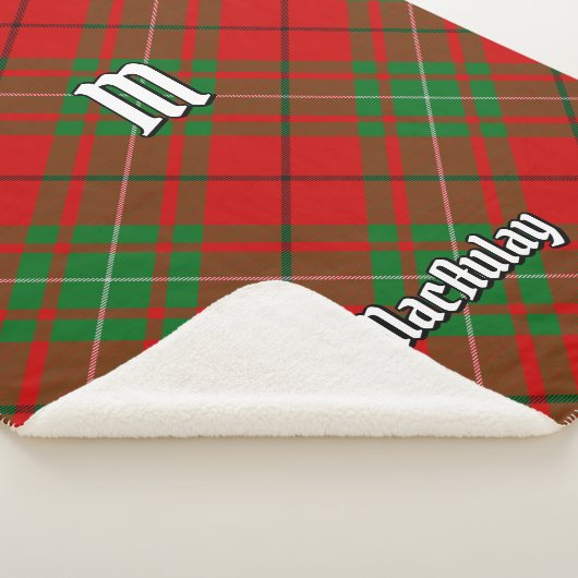 Clan MacAulay Tartan Sherpa Blanket Sherpa Deken (3/4)