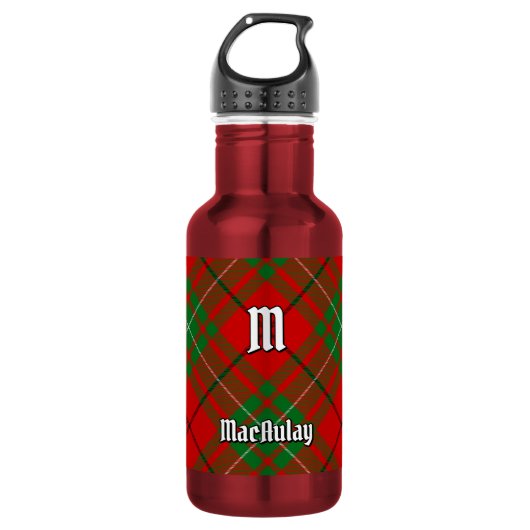 Clan MacAulay Tartan Stalen Waterfles (Voorkant)