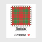 Clan MacAulay Tartan Sticker (Vel)