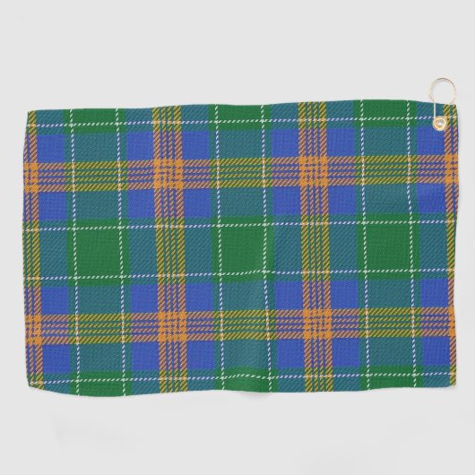 Clan MacAuliffe McAuliffe Irish Tartan Golfhanddoek (Horizontaal)