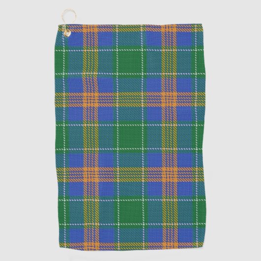 Clan MacAuliffe McAuliffe Irish Tartan Golfhanddoek (Voorkant)