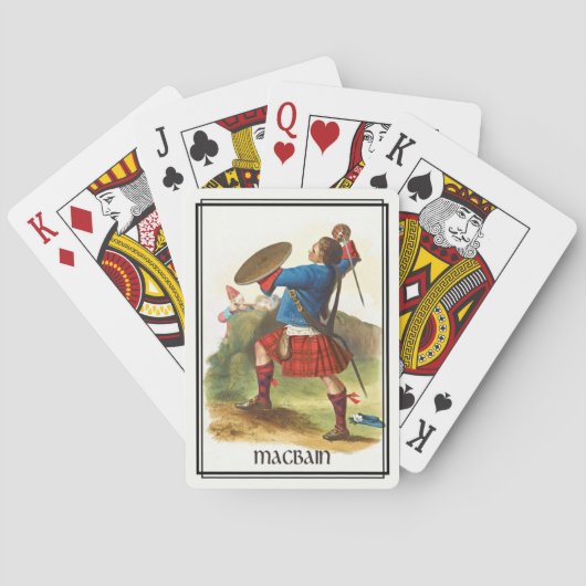 Clan MacBain Classic Schotland Deck Speelkaarten (Achterkant)