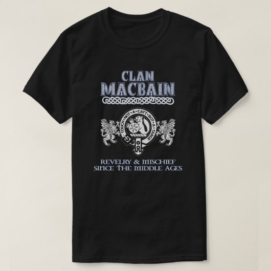 Clan MacBain crest Schotse clans Schotse achternaa T-shirt (Design voorkant)