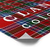 Clan MacBean Colors of Scotland Tartan Poster (Hoek)