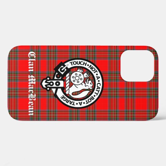 Clan MacBean Crest Badge & Tartan Case-Mate iPhone Case (Achterkant (horizontaal))