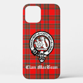 Clan MacBean Crest Badge & Tartan Case-Mate iPhone Case