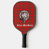 Clan MacBean Crest Badge & Tartan Persoonlijk Pickleball Paddle (Achterkant)