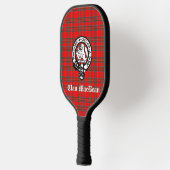 Clan MacBean Crest Badge & Tartan Persoonlijk Pickleball Paddle (Links)