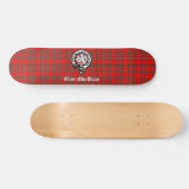 Clan MacBean Crest Badge & Tartan Persoonlijk Skateboard (Horizontaal)