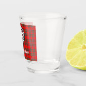 Clan MacBean Crest Badge & Tartan Shot Glas (Rechts)